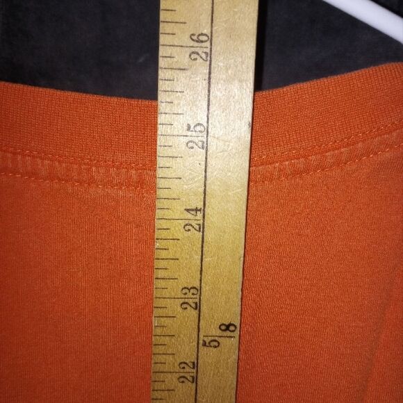 Lucky Brand Vintage 90/Y2K Orange T-Shirt Size Large EUC P2P 20 in - Picture 6 of 6